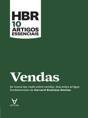 cover image of HBR 10 Artigos Essenciais--Vendas